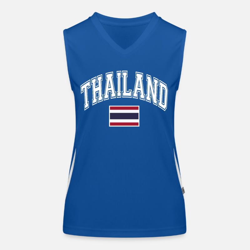 Drapeau de la Thaïlande Débardeur respirant contrasté Femme