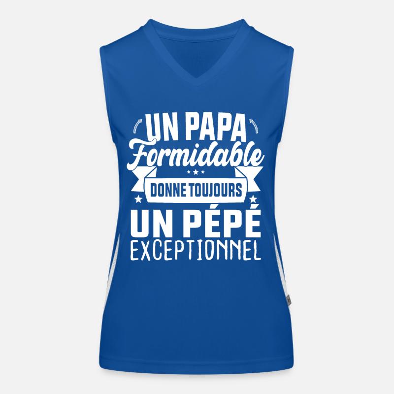 Un Papa Formidable donne un Pépé Exceptionnel Débardeur respirant contrasté Femme