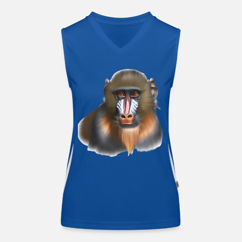 Mandrill Affe Funktionelles Kontrast-Tank Top für Frauen