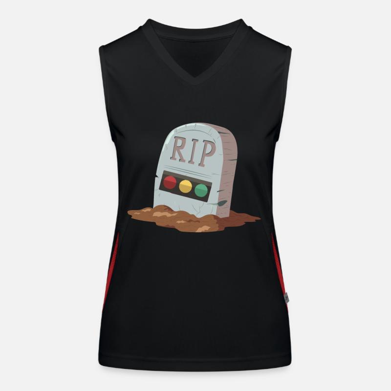 Ampel Ruhe in Frieden RIP Funktionelles Kontrast-Tank Top für Frauen