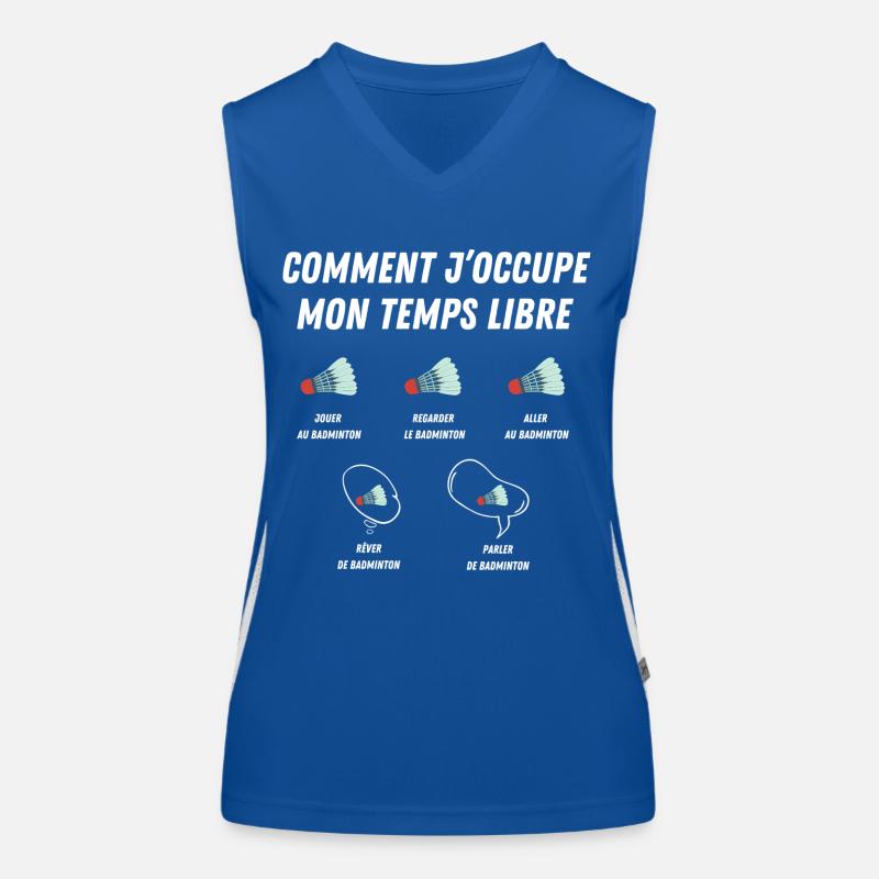 comment j'occupe mon temps libre Débardeur respirant contrasté Femme