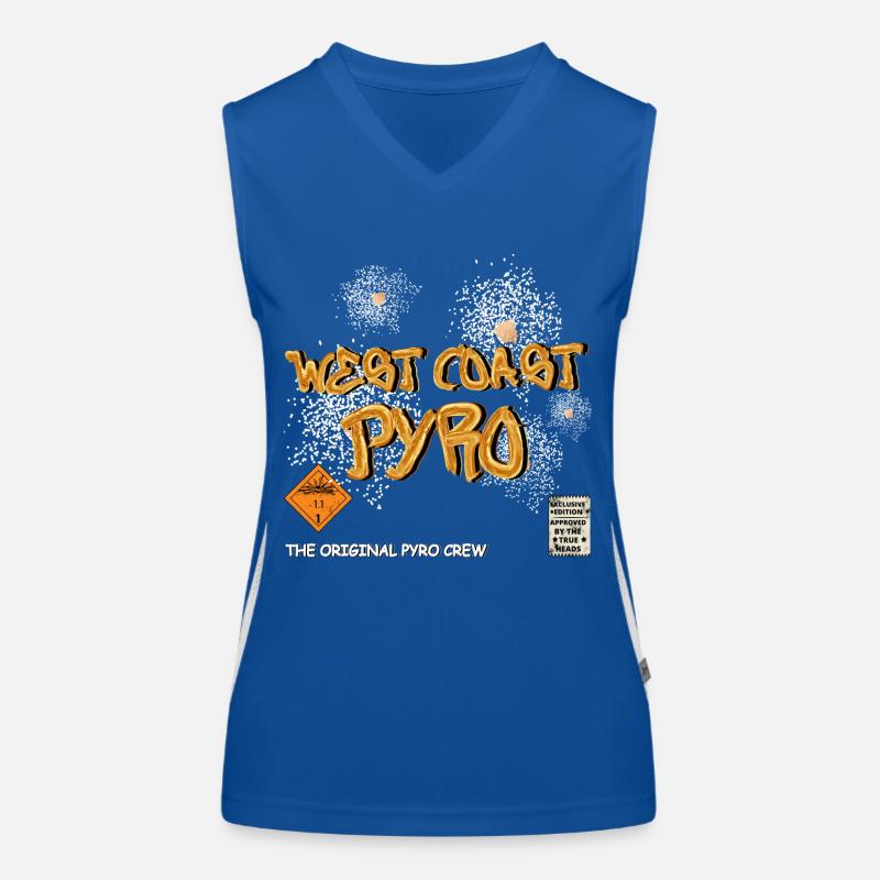West Coast Pyro Funktionelles Kontrast-Tank Top für Frauen