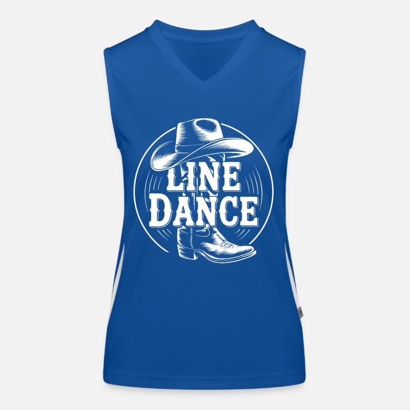 Line Dance Group Training My Dance Sport Women's Functional Contrast Tank Top