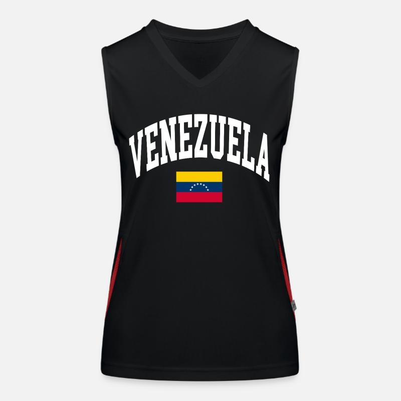 Drapeau du Venezuela Débardeur respirant contrasté Femme