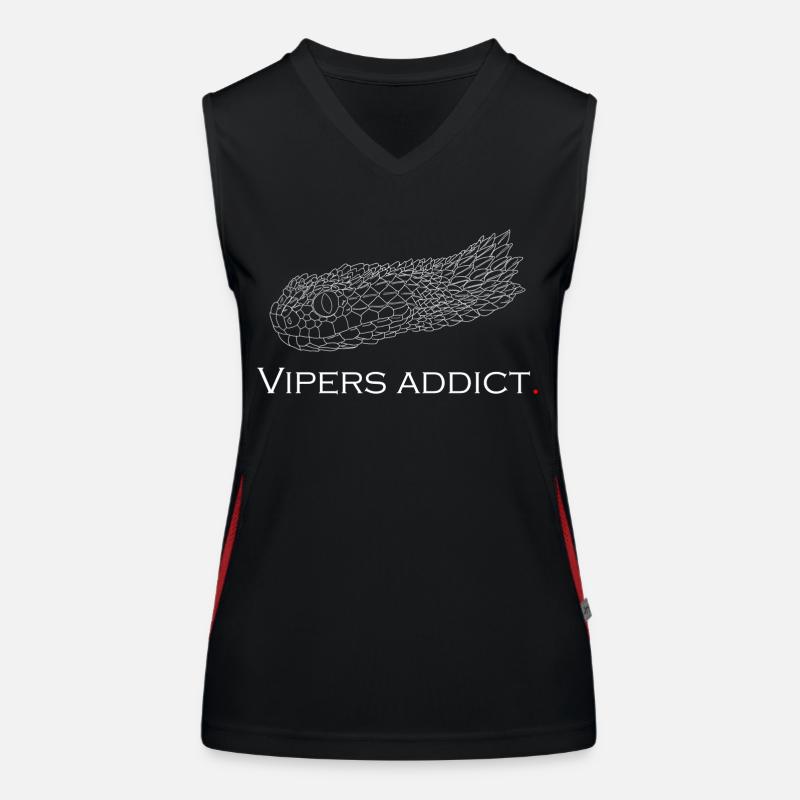 Vipers süchtig Funktionelles Kontrast-Tank Top für Frauen