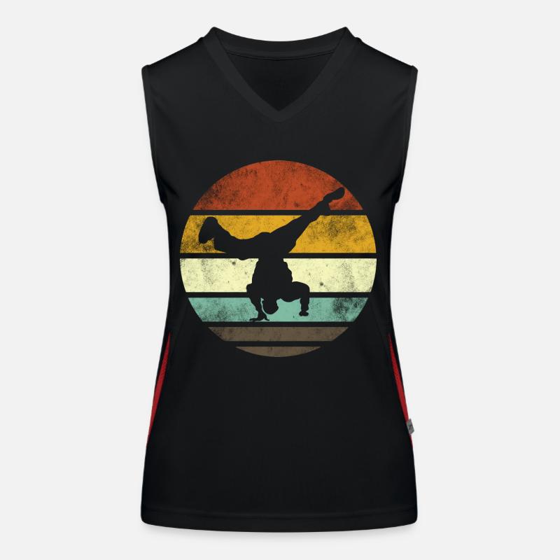 Breakdance Junge Breakdancer Tanzen Funktionelles Kontrast-Tank Top für Frauen