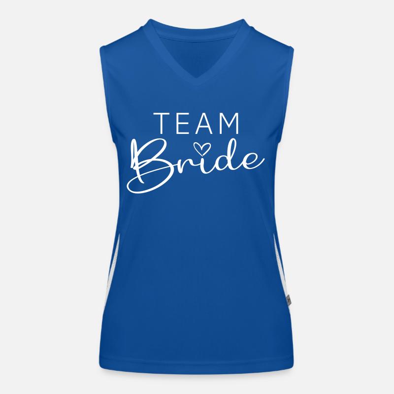 Team Bride Funktionelles Kontrast-Tank Top für Frauen