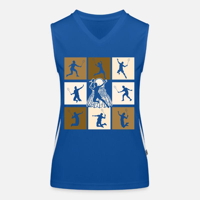 Badminton Débardeur respirant contrasté Femme