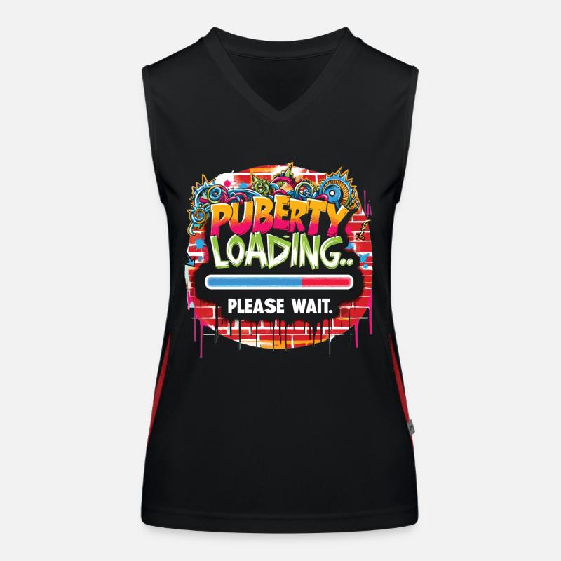 Puberty loading... please wait Women's Functional Contrast Tank Top