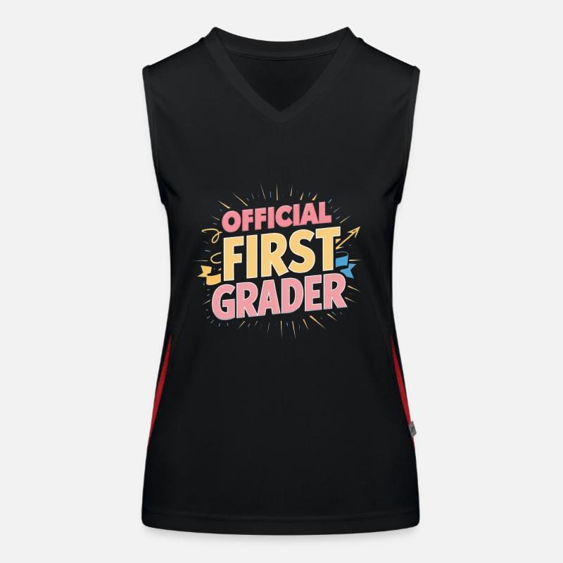 Official First Grader Women's Functional Contrast Tank Top