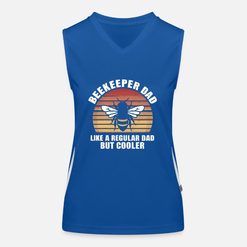 Beekeeper Dad Like A Regular Dad But Cooler Funktionelles Kontrast-Tank Top für Frauen