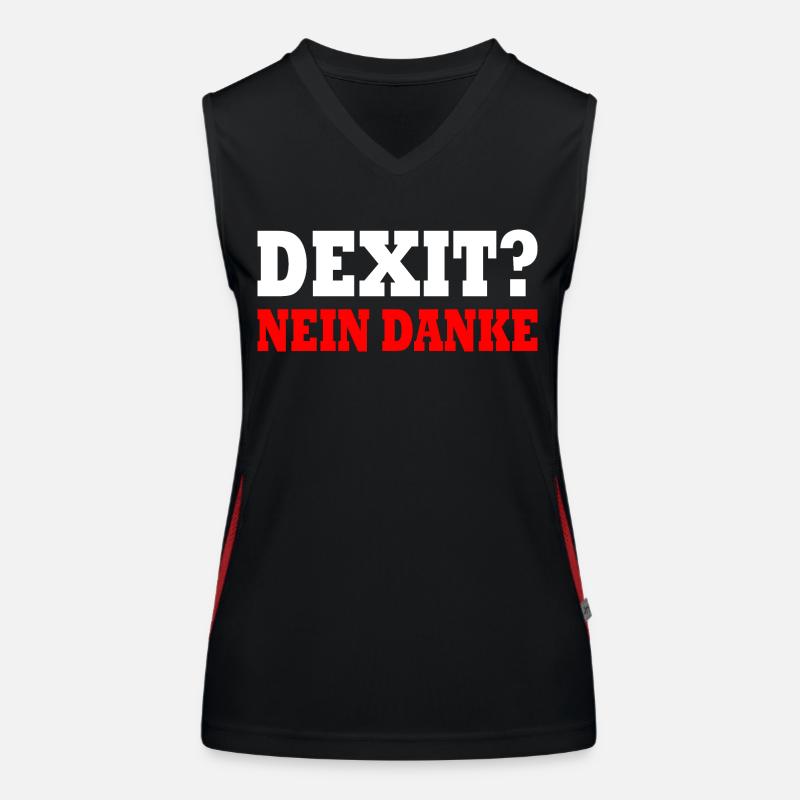 Dexit non merci Débardeur respirant contrasté Femme