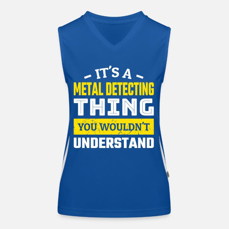 Metal Detecting Women's Functional Contrast Tank Top
