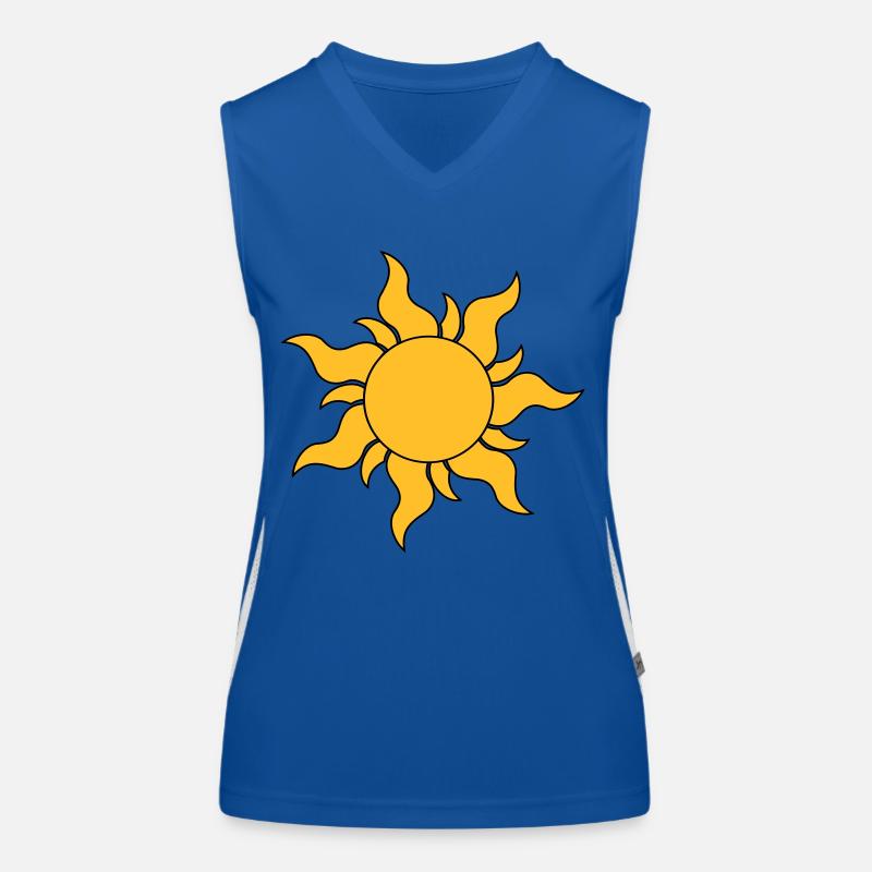 Sonne Funktionelles Kontrast-Tank Top für Frauen