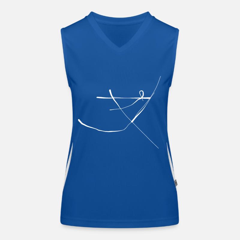 Abstrakt Funktionelles Kontrast-Tank Top für Frauen