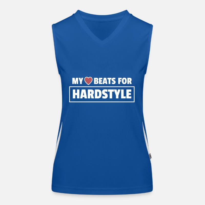 Hardstyle Merchandise My Heart beats for Hardstyle Women's Functional Contrast Tank Top