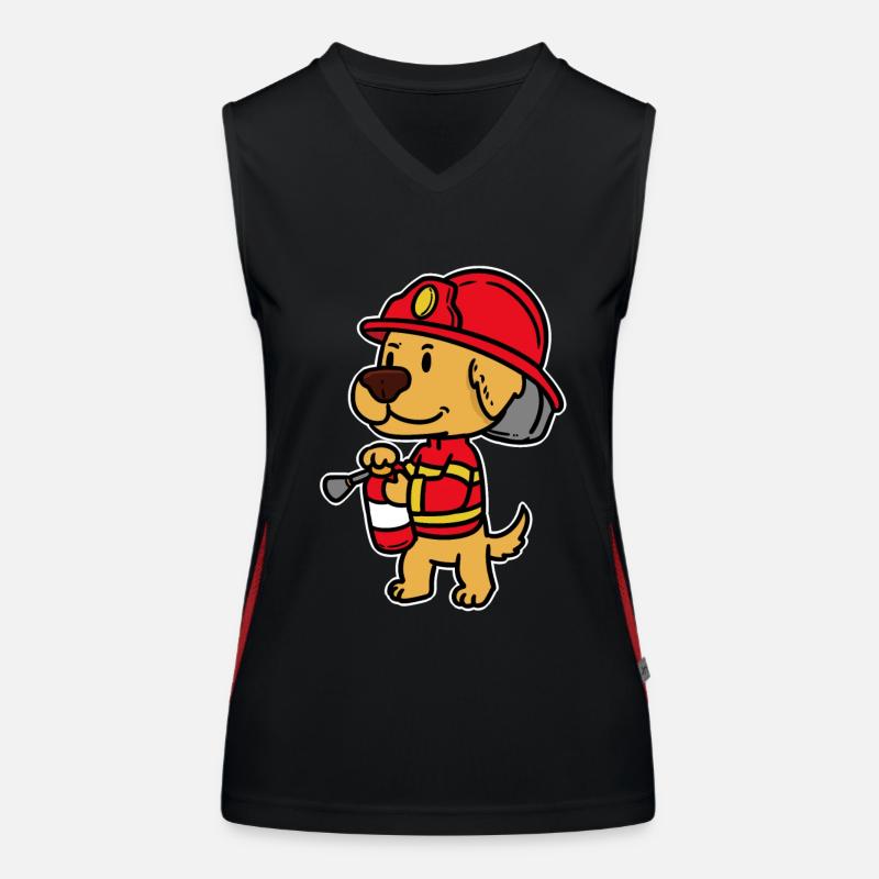 Feuerwehrmann Einsatz Feuerwehr Freiwillige Kinder Funktionelles Kontrast-Tank Top für Frauen
