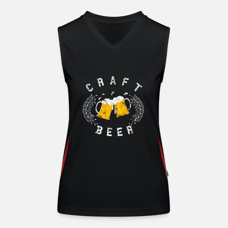 Chopes à bière Débardeur respirant contrasté Femme