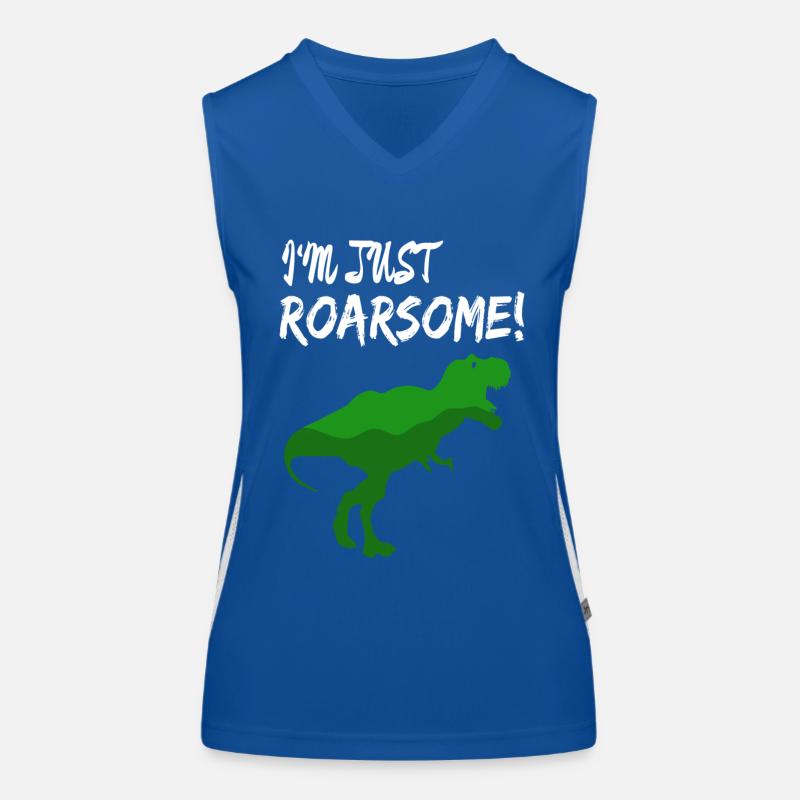 T-Rex Funktionelles Kontrast-Tank Top für Frauen