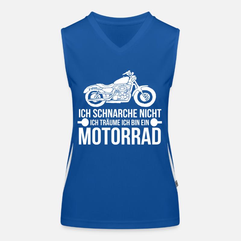 Motorradfahrer Funktionelles Kontrast-Tank Top für Frauen