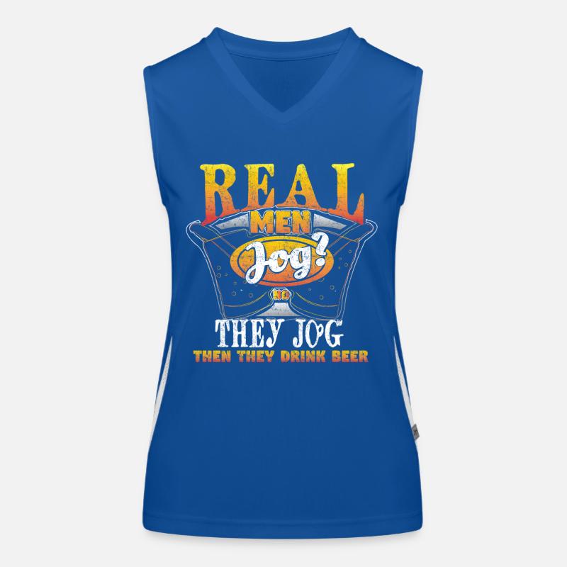 Jogging Bier Funktionelles Kontrast-Tank Top für Frauen