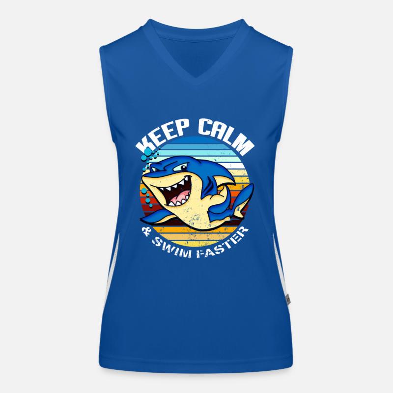 requin Débardeur respirant contrasté Femme