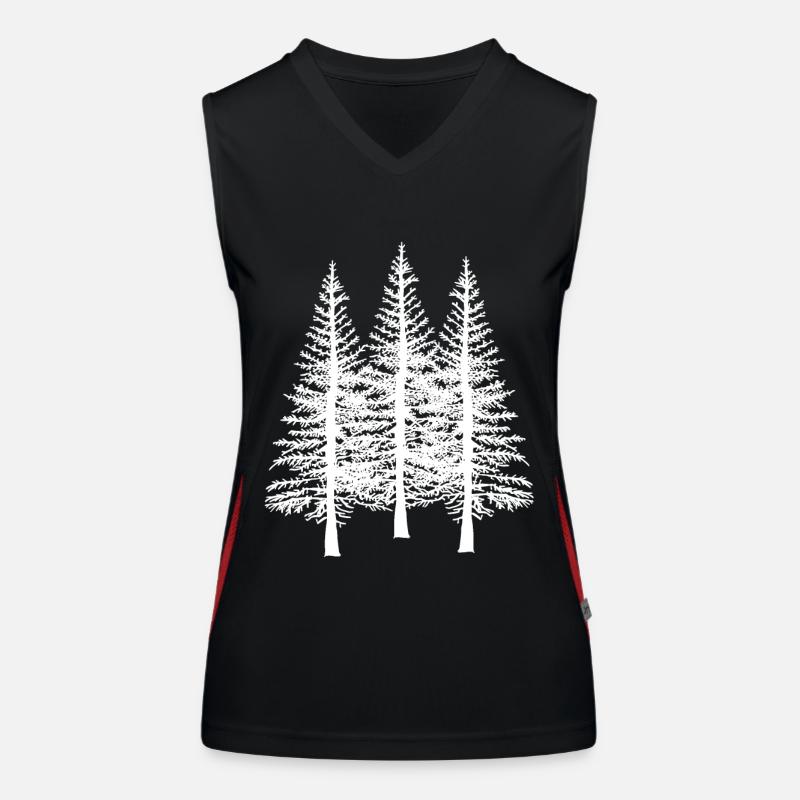 Forest, Tree, Trees, Nature, Nature Conservation, Flora, Ecology Women's Functional Contrast Tank Top