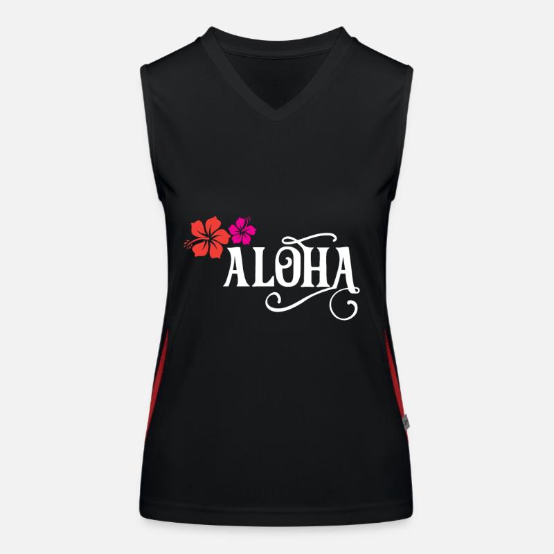 Aloha Funktionelles Kontrast-Tank Top für Frauen