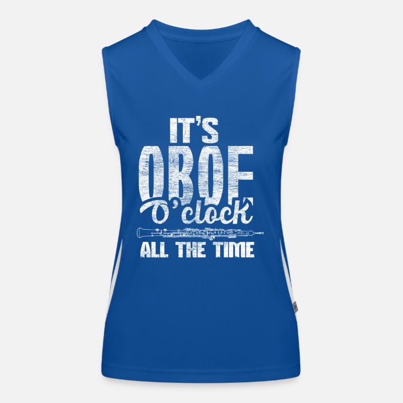Oboe Orchester Funktionelles Kontrast-Tank Top für Frauen