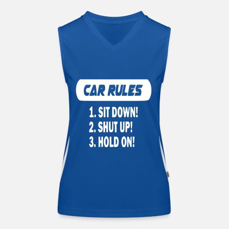 My car my rules Women's Functional Contrast Tank Top