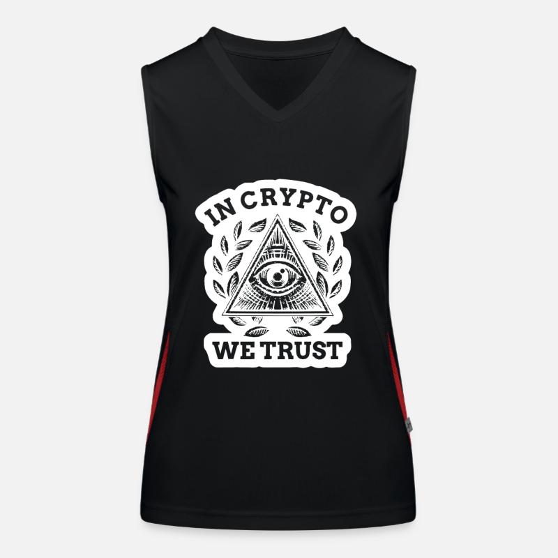 Crypto Crypto Cryptowährungs Crypto Coin Crypto Wallet Débardeur respirant contrasté Femme