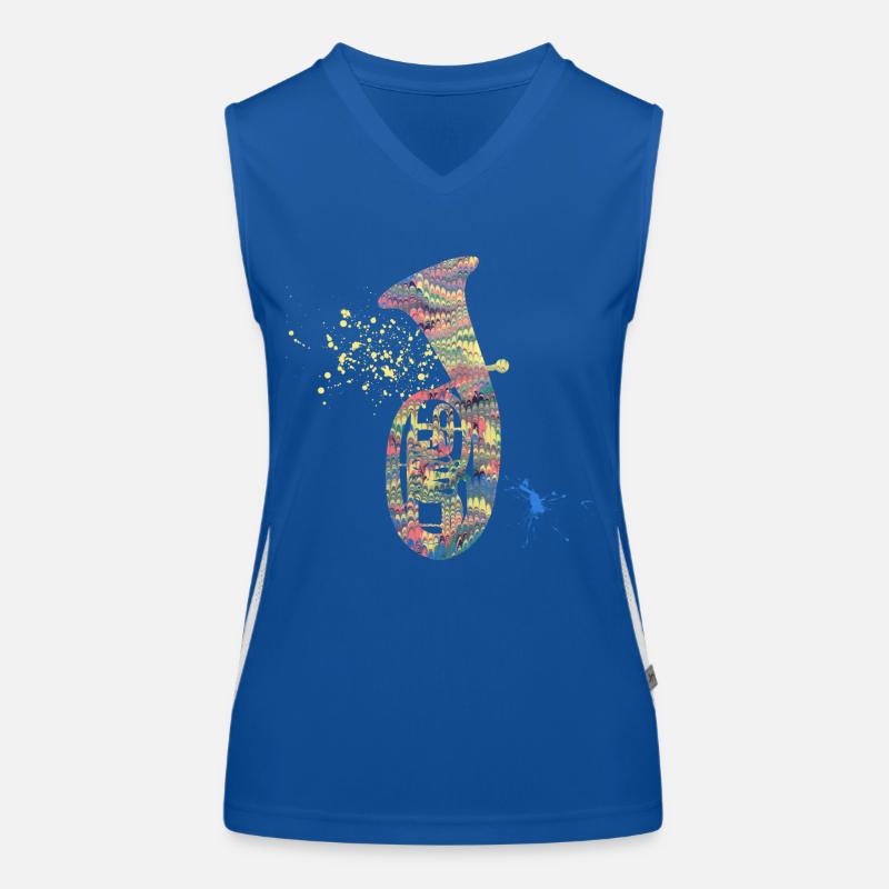 tenor horn e 252 Women's Functional Contrast Tank Top