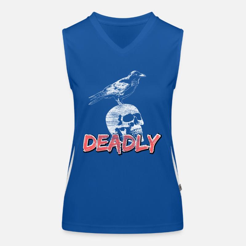 Rabe Nacht Vogel Funktionelles Kontrast-Tank Top für Frauen