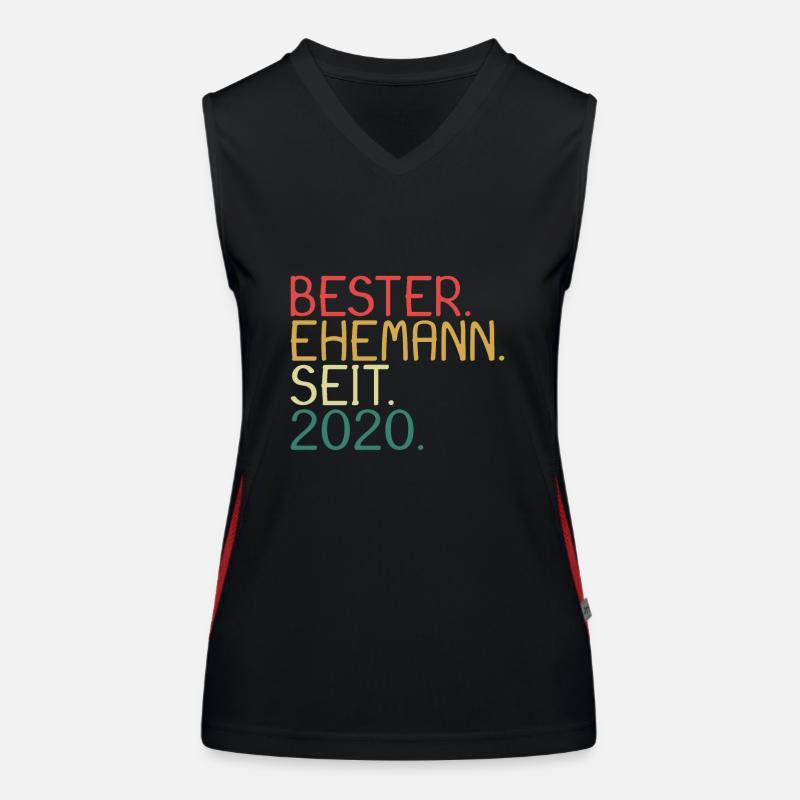 Bester Ehemann seit 2020 Funktionelles Kontrast-Tank Top für Frauen