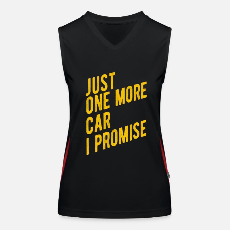 Nur Noch Ein Auto Ich Verspreche, Dass Ich Das Funktionelles Kontrast-Tank Top für Frauen