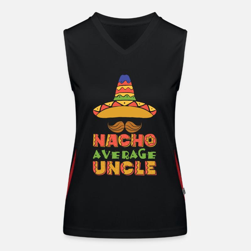 Nacho Average Uncle Women's Functional Contrast Tank Top