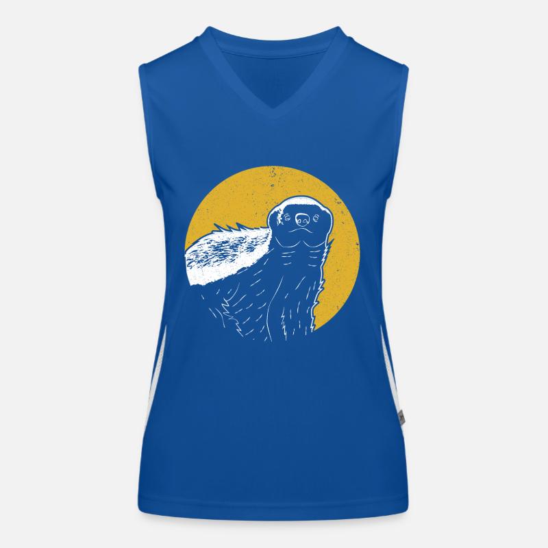 Honigdachs Giftresistent Funktionelles Kontrast-Tank Top für Frauen