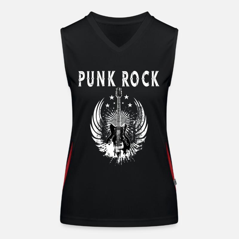 Punk-Rock Funktionelles Kontrast-Tank Top für Frauen