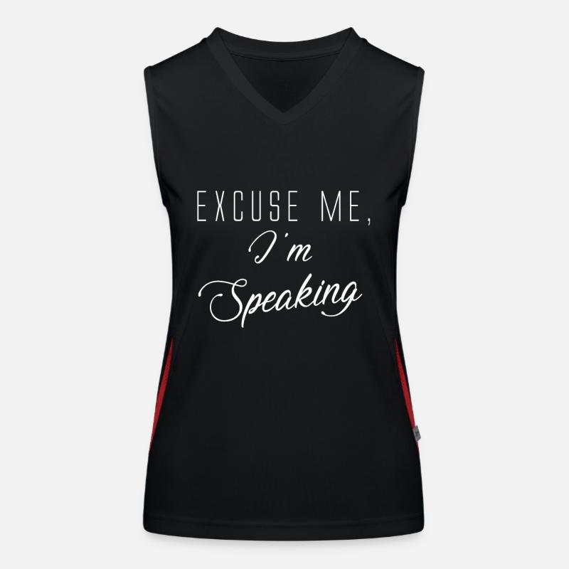 Ich Spreche Funktionelles Kontrast-Tank Top für Frauen