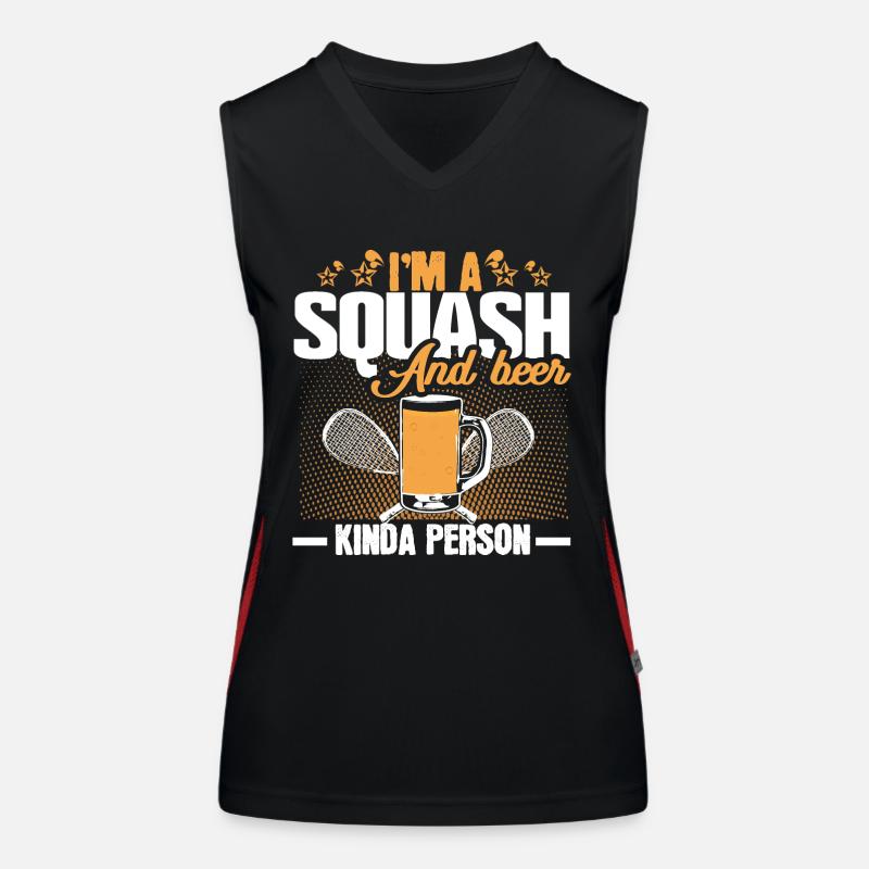Squash Squash Ball Tournament Women's Functional Contrast Tank Top