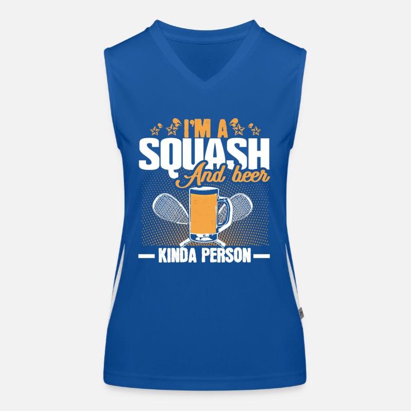 Squash tournoi de squash Débardeur respirant contrasté Femme