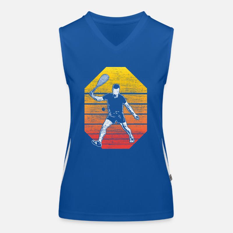 Squash Squash Player Game Women's Functional Contrast Tank Top