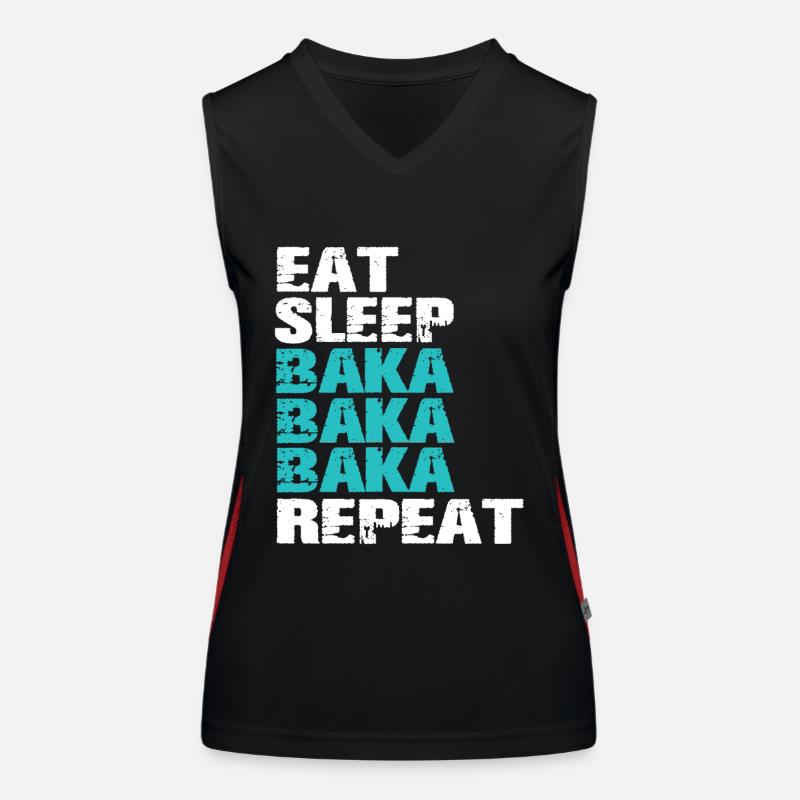 Baka Baka Anime Merch Women's Functional Contrast Tank Top