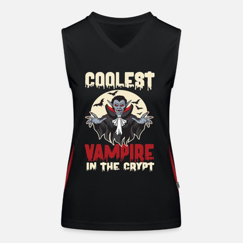 Coolest Vampires in the Crypt Women's Functional Contrast Tank Top