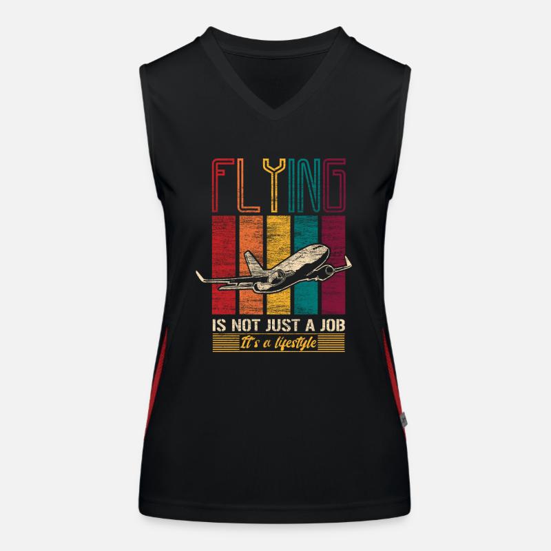 Pilot Pilot Pilot Profession Women's Functional Contrast Tank Top