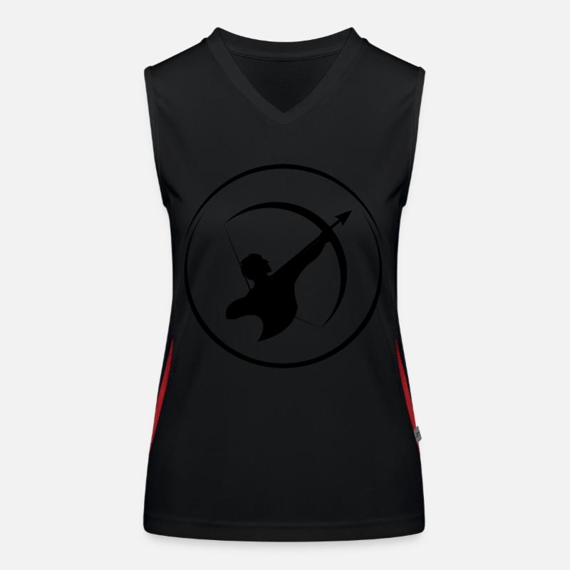 Tir à l’arc Flèche Flèche Tir à l’arc Cible Débardeur respirant contrasté Femme