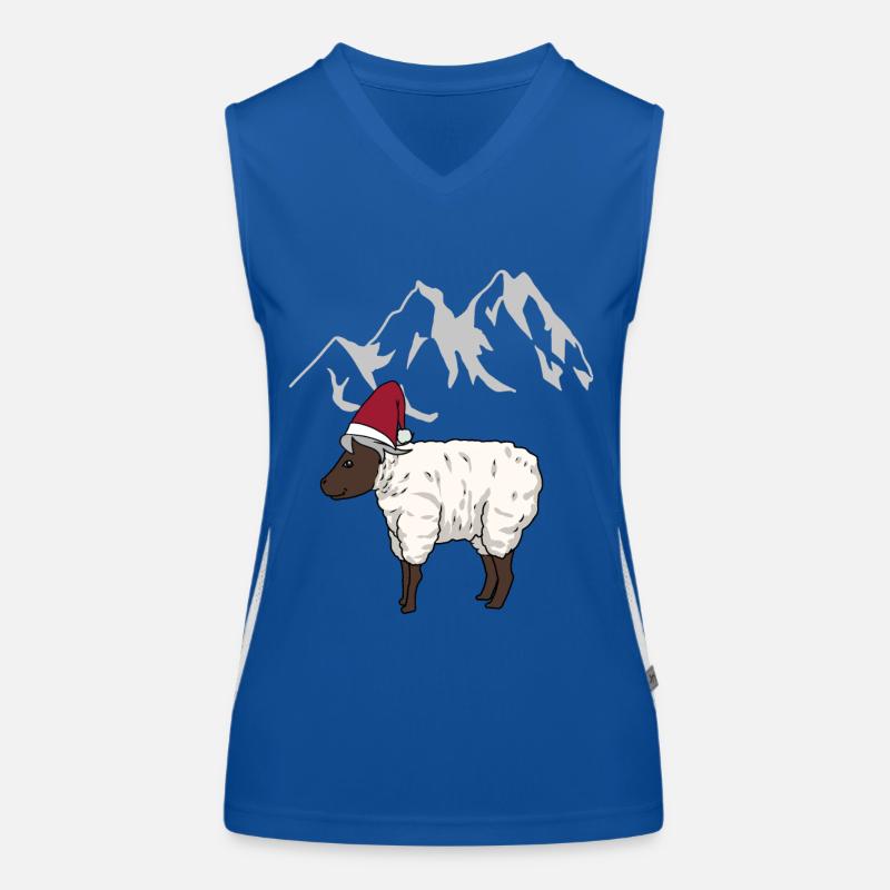 Austria, Alps, Mountains, Mountains, Mutton, Sheep, Alm Women's Functional Contrast Tank Top