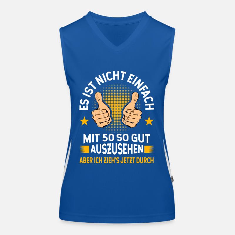 50 Geburtstag Mann Funktionelles Kontrast-Tank Top für Frauen