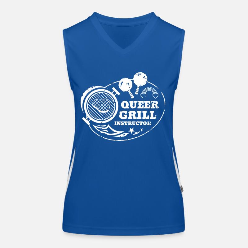 Queer Grill Instructor Shirt Women's Functional Contrast Tank Top