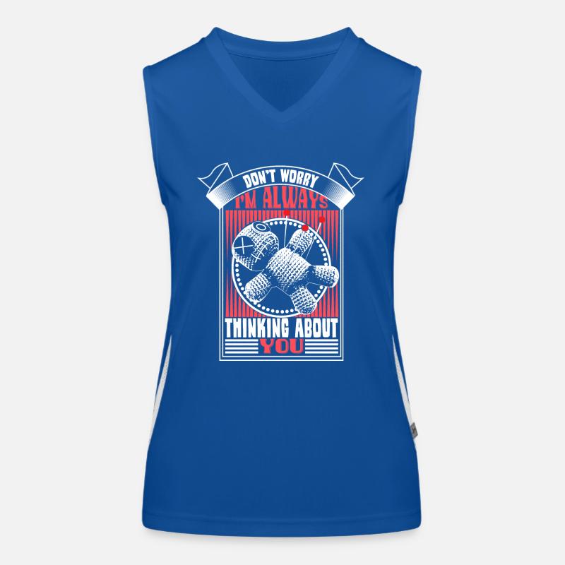 Voodoo Puppe Funktionelles Kontrast-Tank Top für Frauen